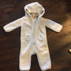 Carter’s white hooded one piece with ears